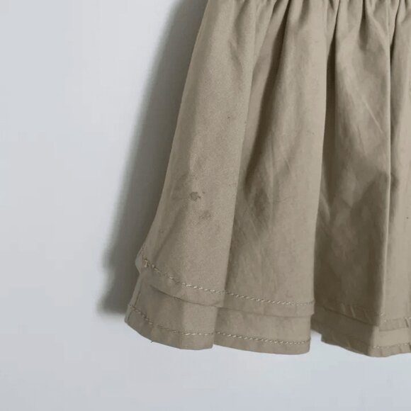 Laura Biagiotti Girls skirt Sz 9/10A/cm 140 Beige With Rhinestones Details - Picture 6 of 8